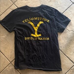 Yellowstone Dutton Ranch Black T-Shirt size large